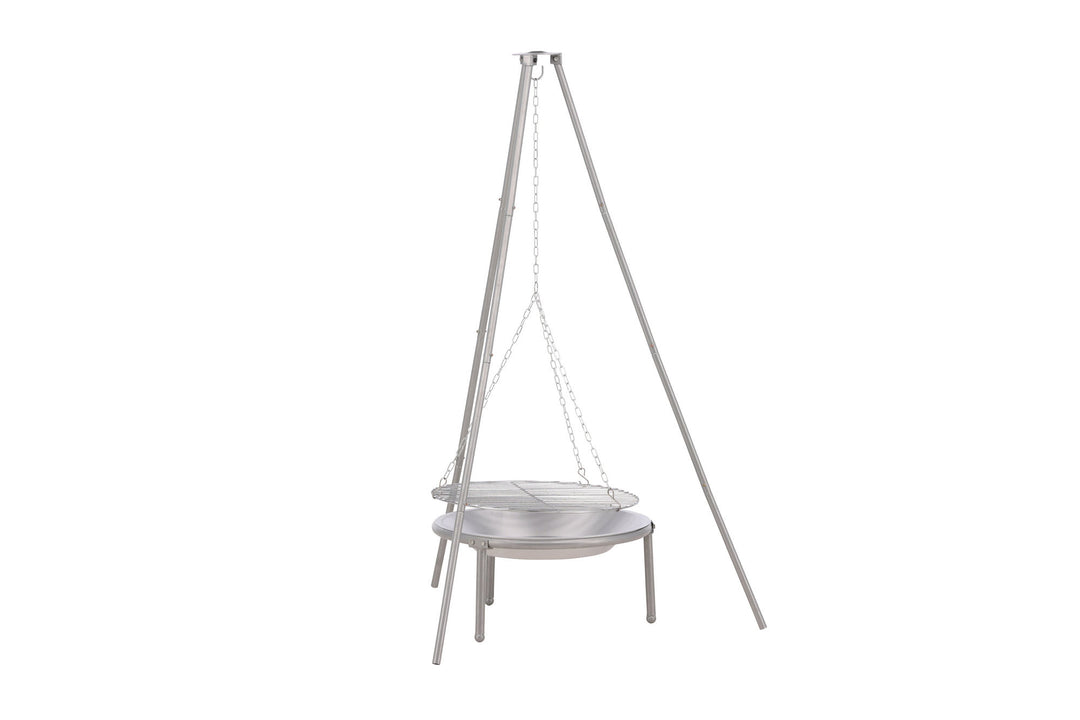 Venture Home Ukunda Firepit/Grill Steel - Silver