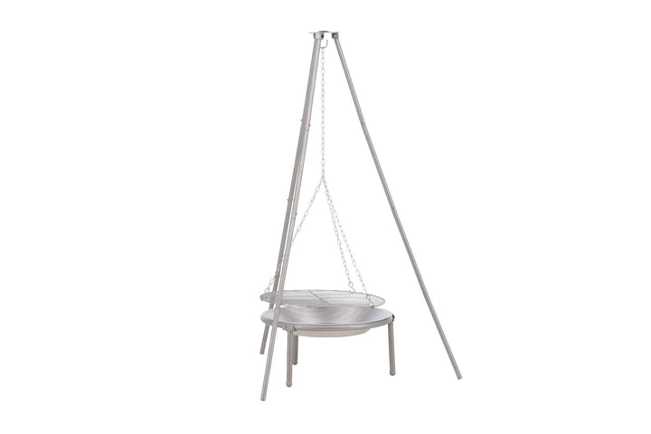 Venture Home Ukunda Firepit/Grill Steel - Silver