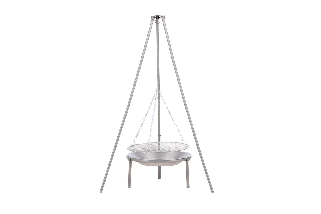 Venture Home Ukunda Firepit/Grill Steel - Silver