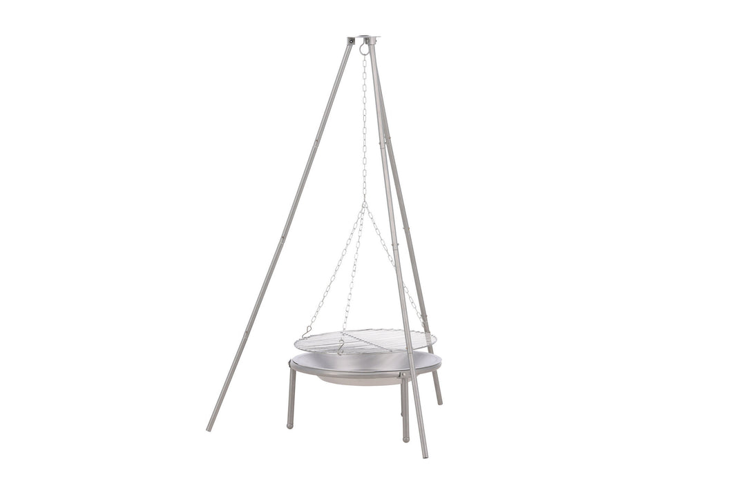 Venture Home Ukunda Firepit/Grill Steel - Silver