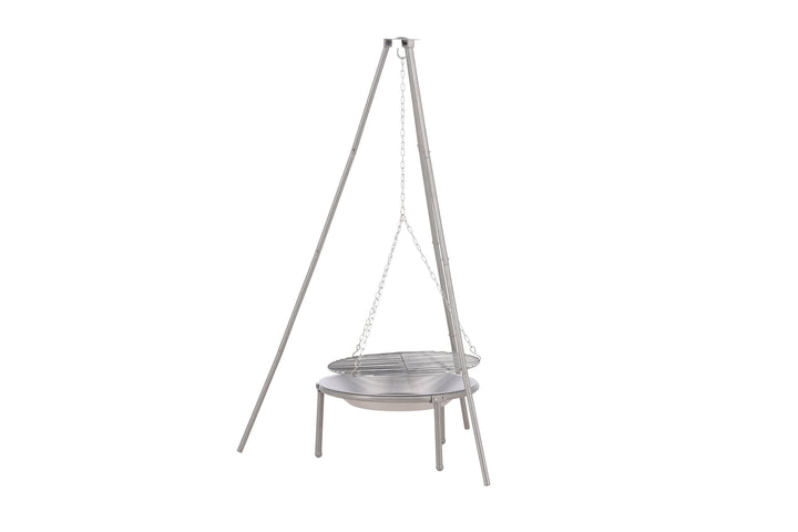 Venture Home Ukunda Firepit/Grill Steel - Silver