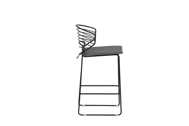 Venture Home Milano Barchair 4-pack Steel - Black / Grey