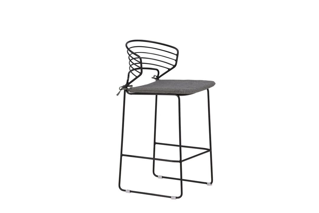Venture Home Milano Barchair 4-pack Steel - Black / Grey