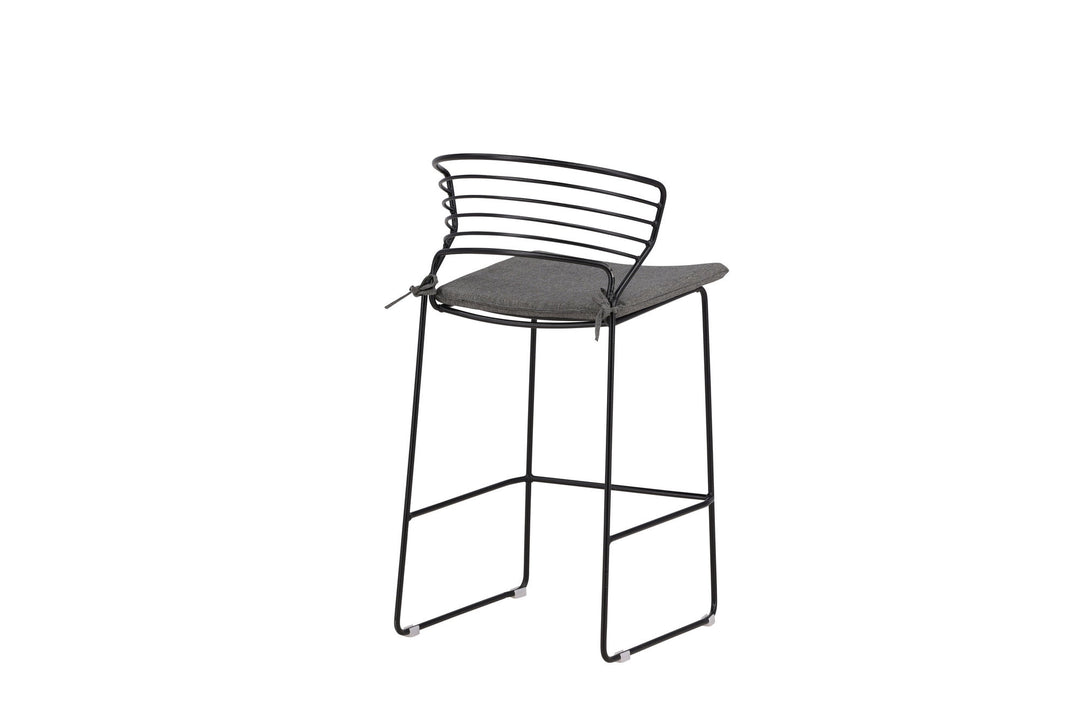 Venture Home Milano Barchair 4-pack Steel - Black / Grey