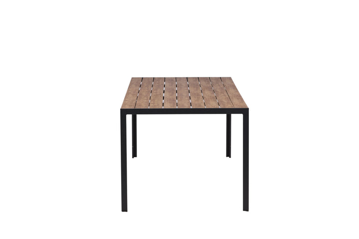 Venture Home Break Diningtable Alumnium - Black / Nature Rectangular 90*200*