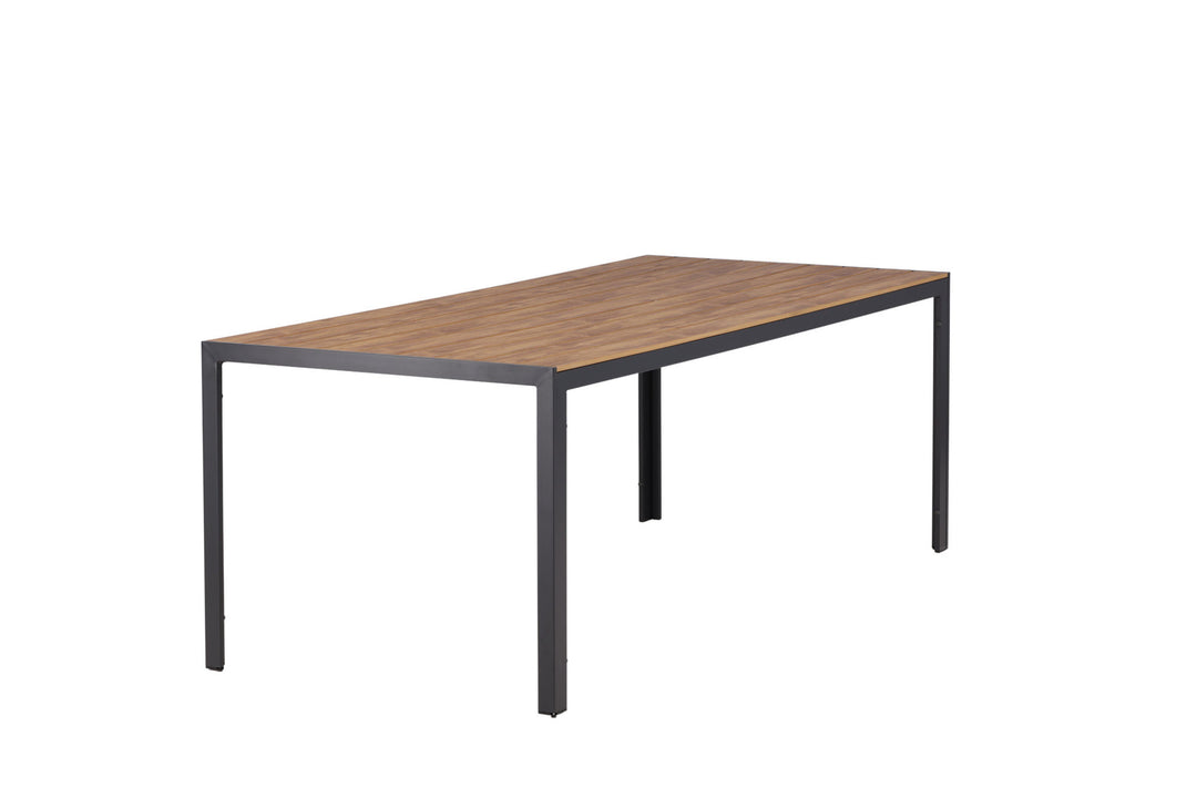 Venture Home Break Diningtable Alumnium - Black / Nature Rectangular 90*200*