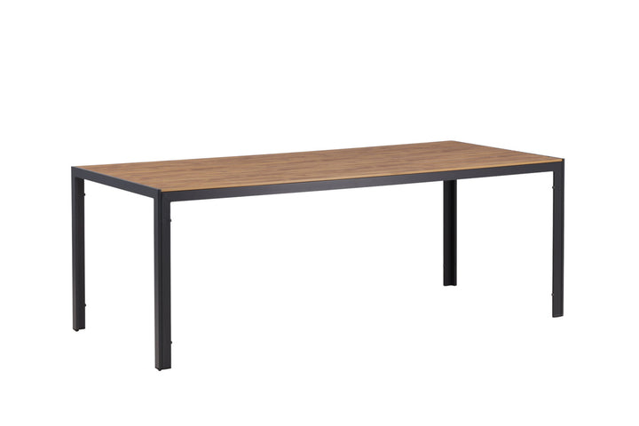 Venture Home Break Diningtable Alumnium - Black / Nature Rectangular 90*200*