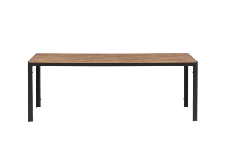 Venture Home Break Diningtable Alumnium - Black / Nature Rectangular 90*200*