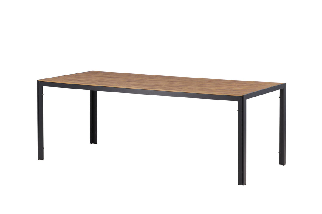 Venture Home Break Diningtable Alumnium - Black / Nature Rectangular 90*200*