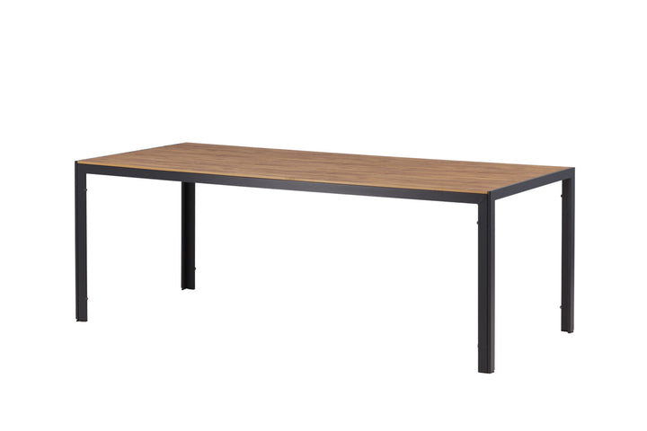 Venture Home Break Diningtable Alumnium - Black / Nature Rectangular 90*200*