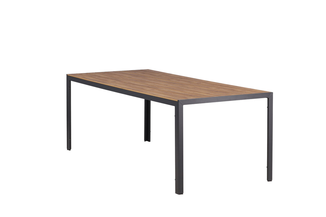 Venture Home Break Diningtable Alumnium - Black / Nature Rectangular 90*200*