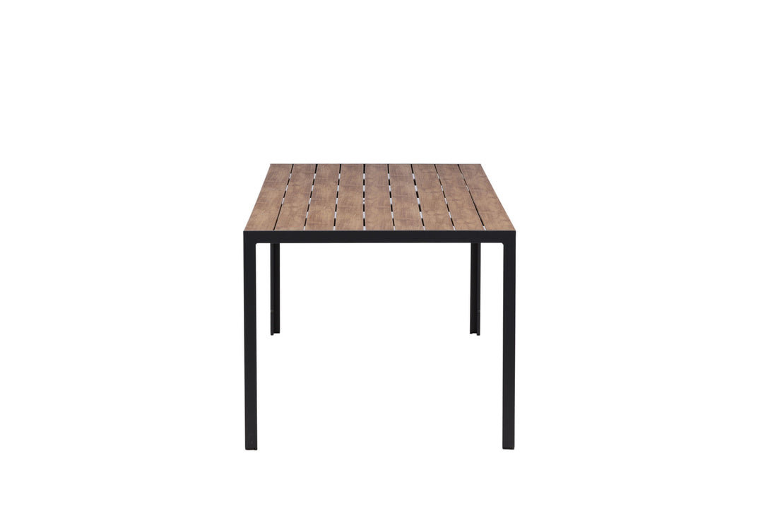 Venture Home Break Diningtable Alumnium - Black / Nature Rectangular 90*200*