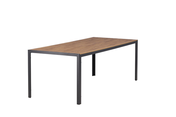 Venture Home Break Diningtable Alumnium - Black / Nature Rectangular 90*200*