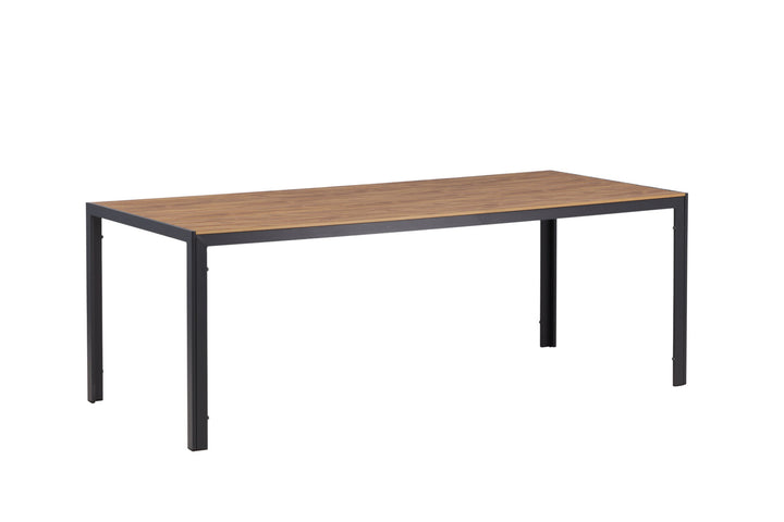 Venture Home Break Diningtable Alumnium - Black / Nature Rectangular 90*200*