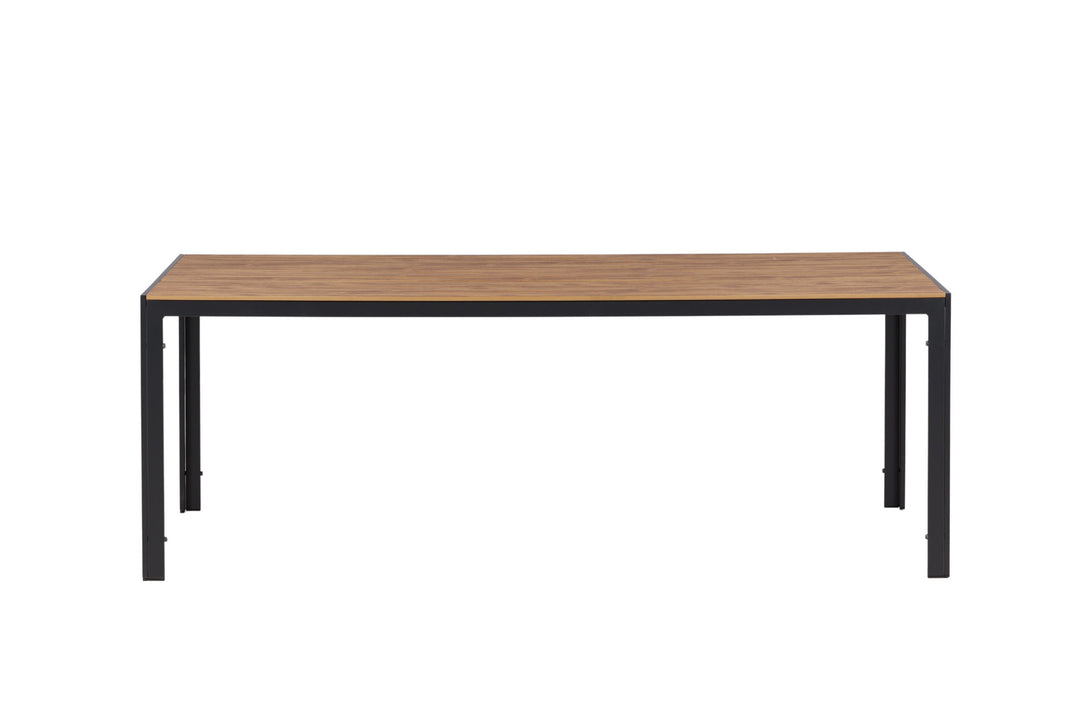 Venture Home Break Diningtable Alumnium - Black / Nature Rectangular 90*200*