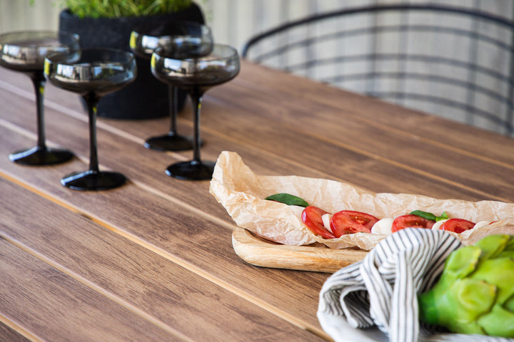 Venture Home Break Diningtable Alumnium - Black / Nature Rectangular 90*200*