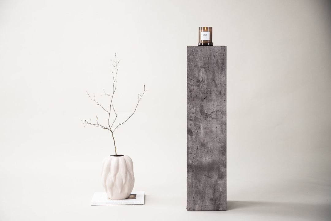Vind Ramsvik - Tall Storage - Stone / Stonelook Wood