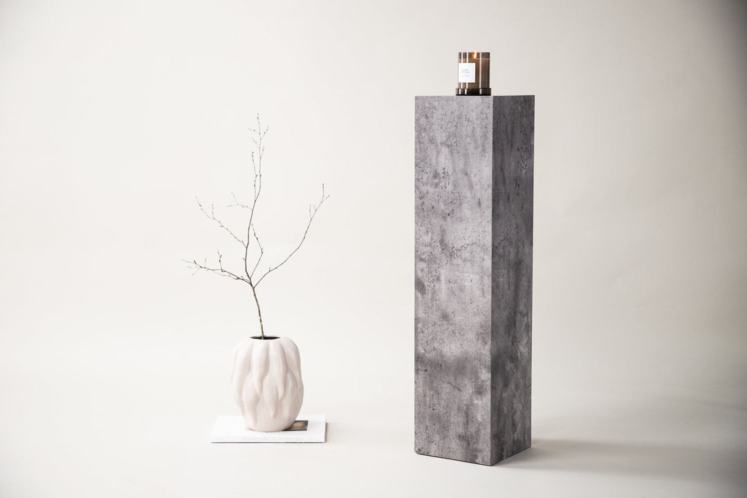 Vind Ramsvik - Tall Storage - Stone / Stonelook Wood