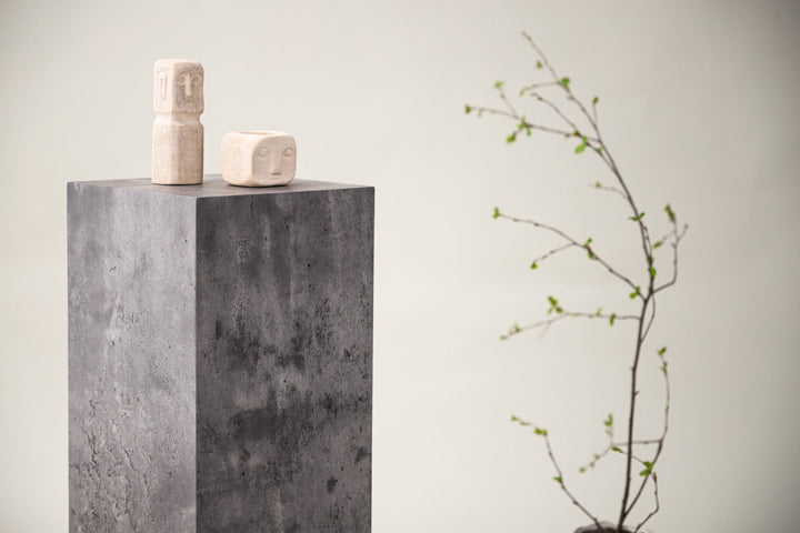Vind Ramsvik - Low Storage - Stone / Stonelook Wood