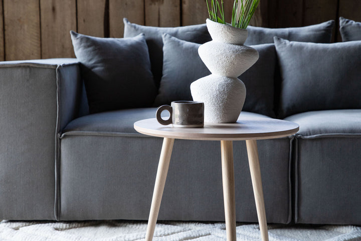 Vind Askim Side Table - Veneer Whitewash /
