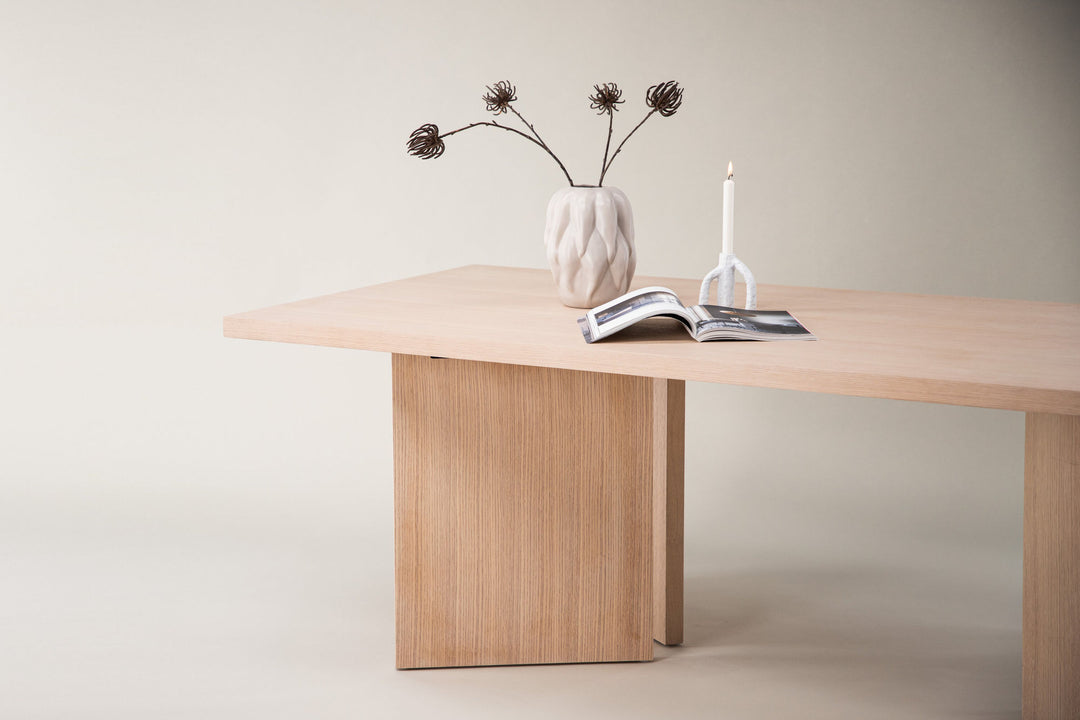 Vind Bassholmen Dining Table - Whitewash / Wood
