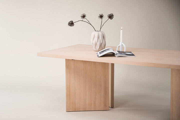 Vind Bassholmen Dining Table - Whitewash / Wood