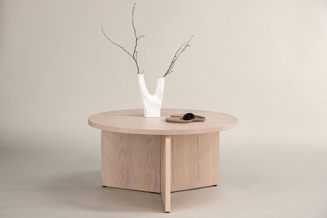 Vind Saltö Small Sofa Table - Whitewash / Wood