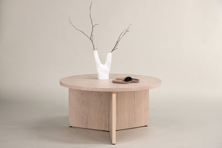 Vind Saltö Small Sofa Table - Whitewash / Wood