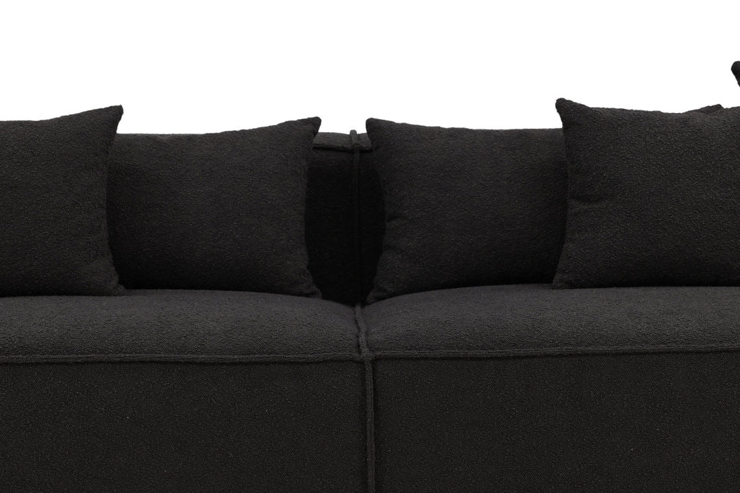Vind Gillholmen Sofa - Black / Black Boucle
