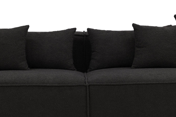 Vind Gillholmen Sofa - Black / Black Boucle