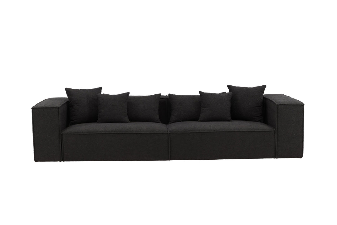 Vind Gillholmen Sofa - Black / Black Boucle
