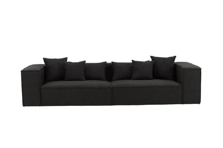 Vind Gillholmen Sofa - Black / Black Boucle
