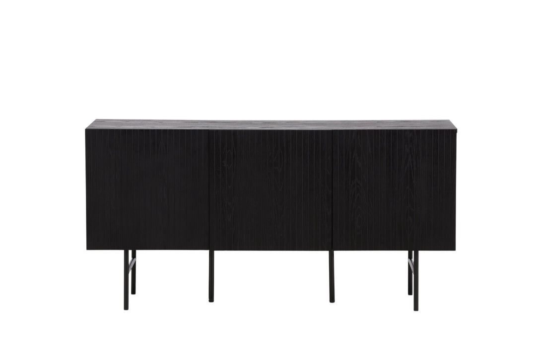 Vind Björkön Low Cabinet Storage - Black / Oak/faneer