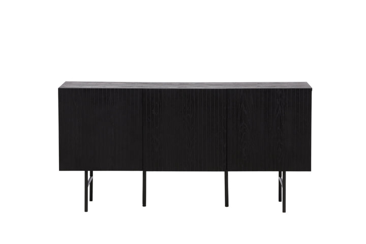 Vind Björkön Low Cabinet Storage - Black / Oak/faneer