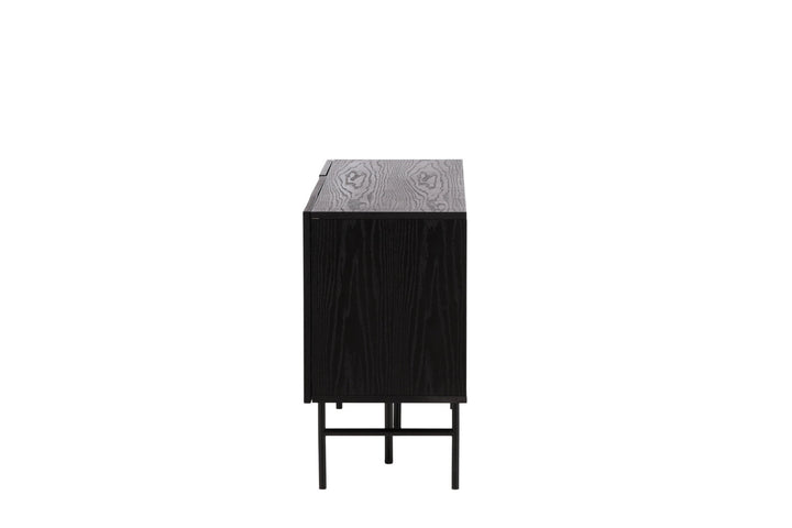 Vind Björkön Low Cabinet Storage - Black / Oak/faneer