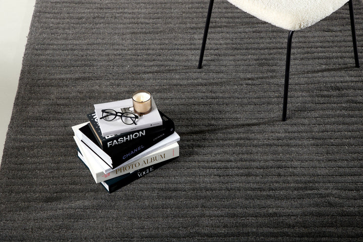 Venture Home Milton Wool/polyester/cotton - 300*200- -Rectangular-Dark grey