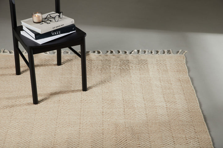 Venture Home Loke Wool /cotton mix - 350*250- -Rectangular-White/Beige