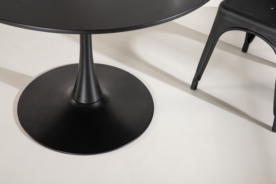 Venture Home Glade Dining Table - Black / Black MDF