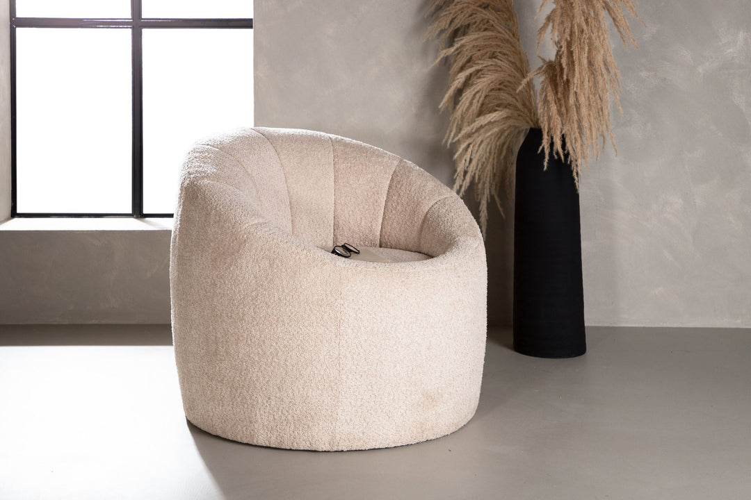 Venture Home Warren Single Sofa - Beige Boucle
