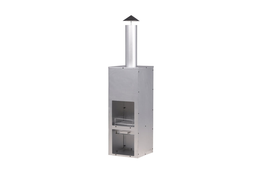 Venture Home Makarima Firepit Steel - Silver