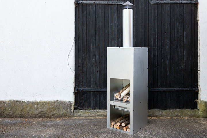 Venture Home Makarima Firepit Steel - Silver