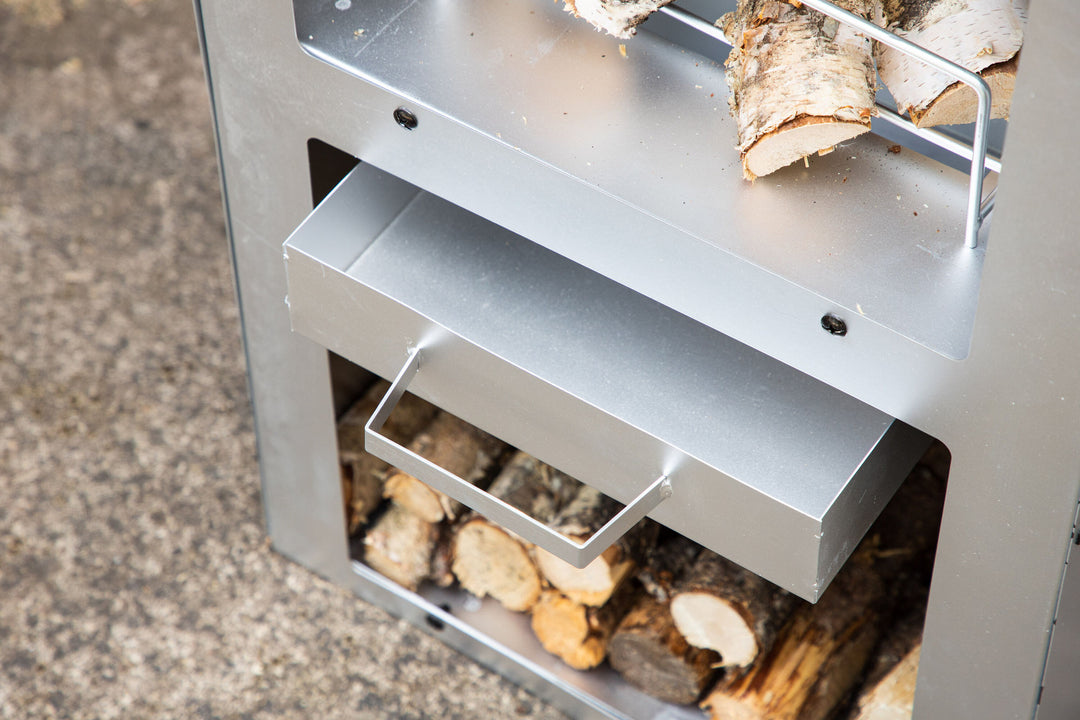 Venture Home Makarima Firepit Steel - Silver