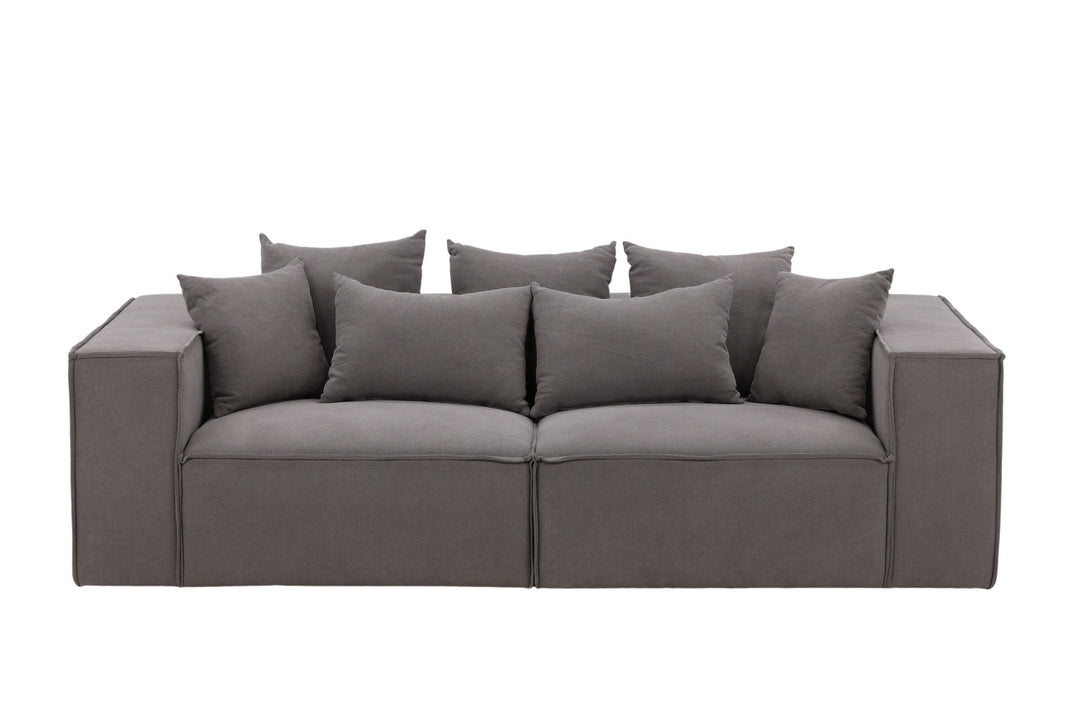 Vind Gillholmen Sofa - Grey / Grey Linen