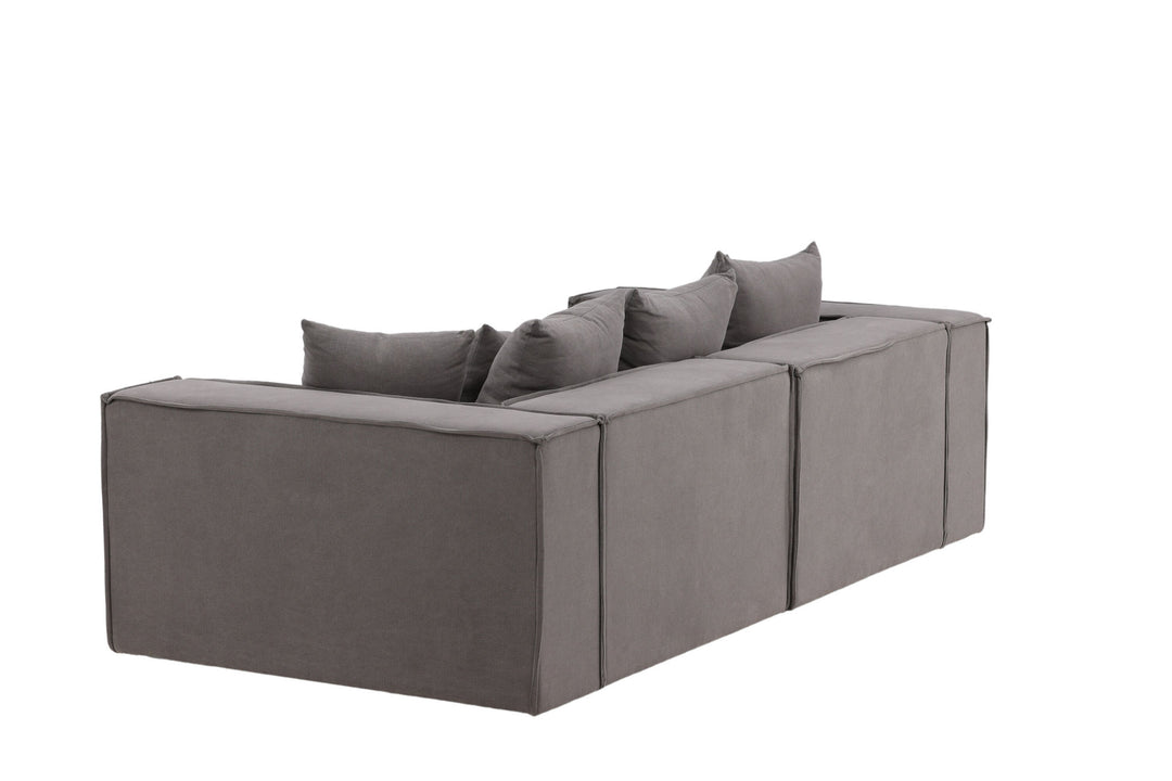Vind Gillholmen Sofa - Grey / Grey Linen