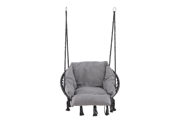 Venture Home Hamtic Swing Steel/Fabric - Grey / w pillows