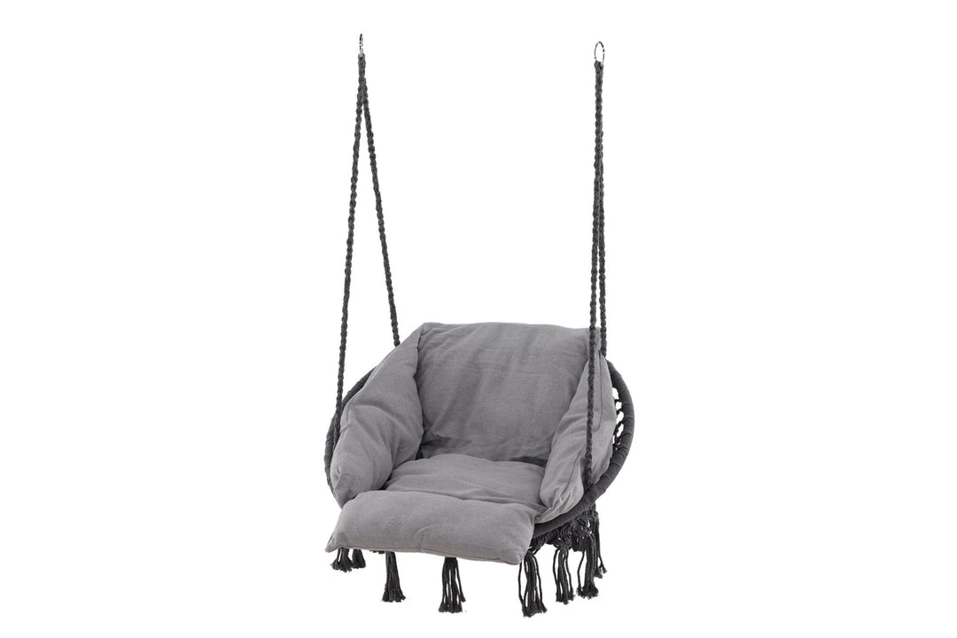 Venture Home Hamtic Swing Steel/Fabric - Grey / w pillows