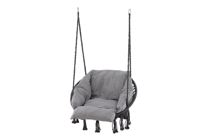 Venture Home Hamtic Swing Steel/Fabric - Grey / w pillows