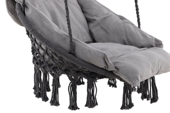 Venture Home Hamtic Swing Steel/Fabric - Grey / w pillows