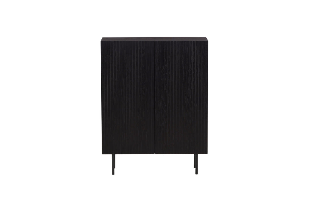 Vind Björkön High Cabinet Storage - Black / Oak/faneer