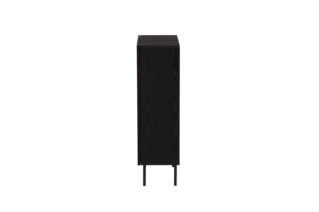 Vind Björkön High Cabinet Storage - Black / Oak/faneer